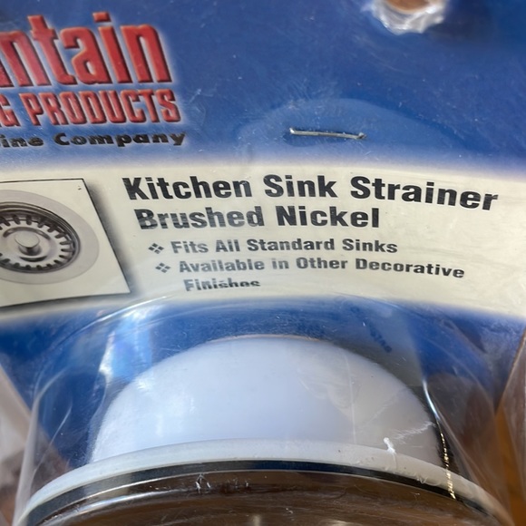 Kitchen Sink Strainer Brushed Nickel (For Standard Sinks) - Picture 2 of 3